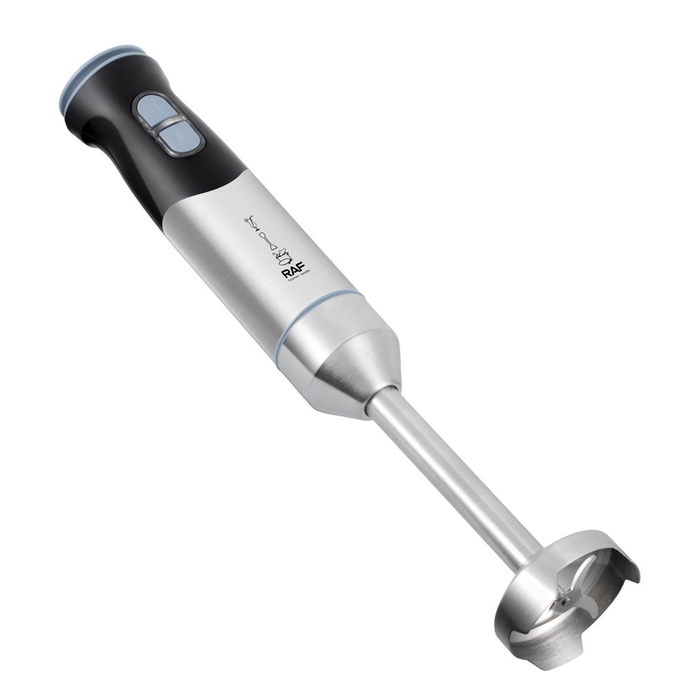 Stainless Steel Electric Immersion Hand Blender 1600 Watt Mixing Speed Easy Control Crush Ice