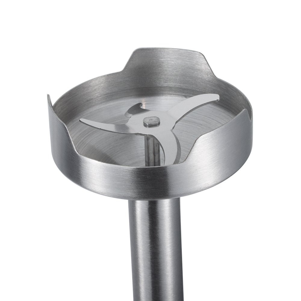 Stainless Steel Electric Immersion Hand Blender 1600 Watt Mixing Speed Easy Control Crush Ice