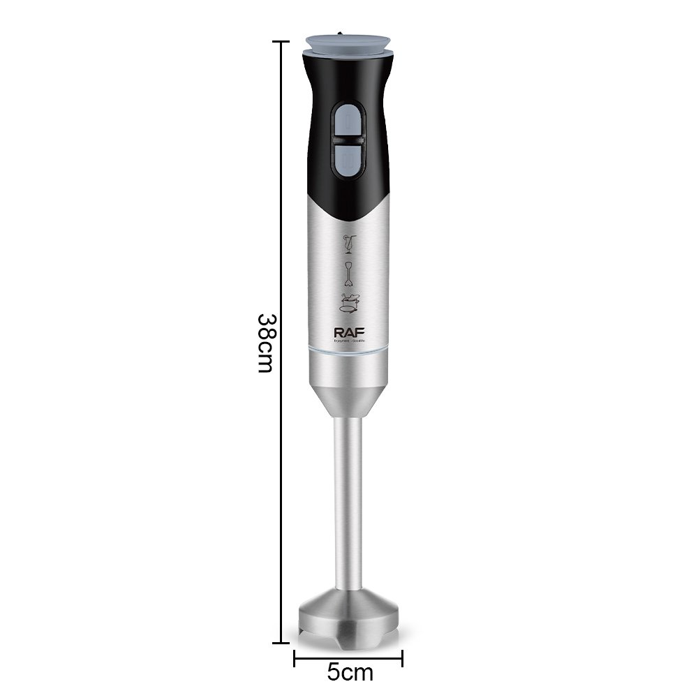 Stainless Steel Electric Immersion Hand Blender 1600 Watt Mixing Speed Easy Control Crush Ice