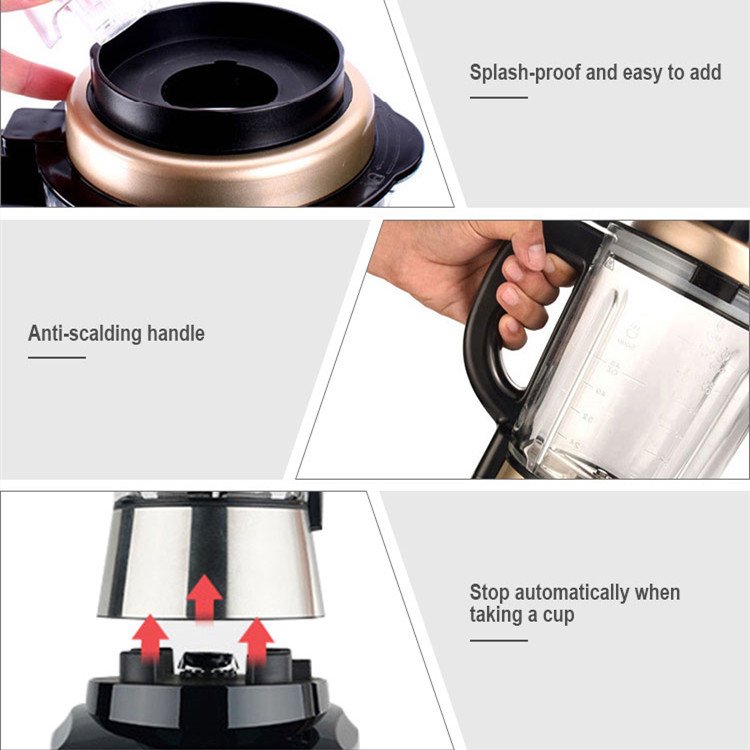 Wholesale Household Multifunctional Touch Screen Smart High Speed Cooking Vacuum Blender