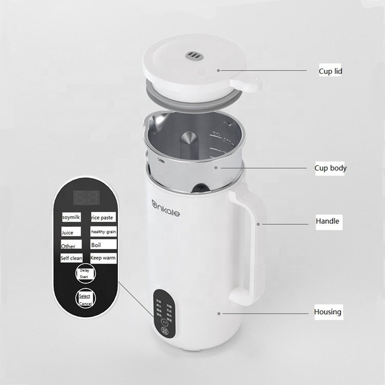 Hot selling Ankale Soybean Milk maker Machine for home multifunction heating blender soya milk making machine