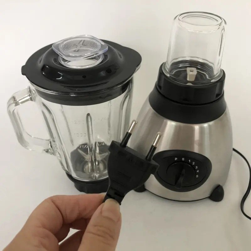 8000w 2 in 1 Blender Silver Crest Smoothie Maker Mixer Juicer Heavy Duty Blander Machine