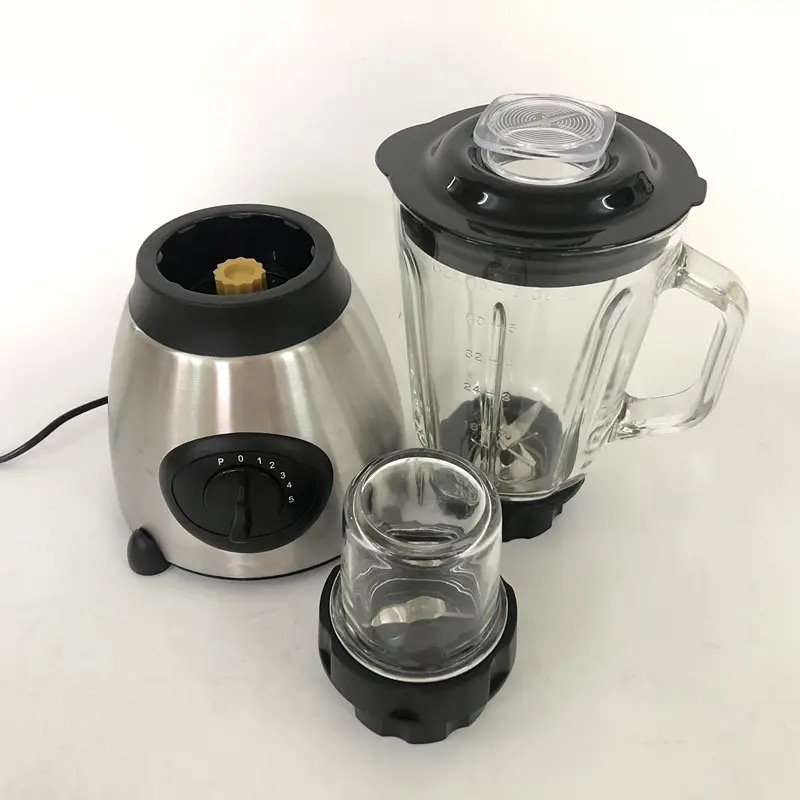 8000w 2 in 1 Blender Silver Crest Smoothie Maker Mixer Juicer Heavy Duty Blander Machine