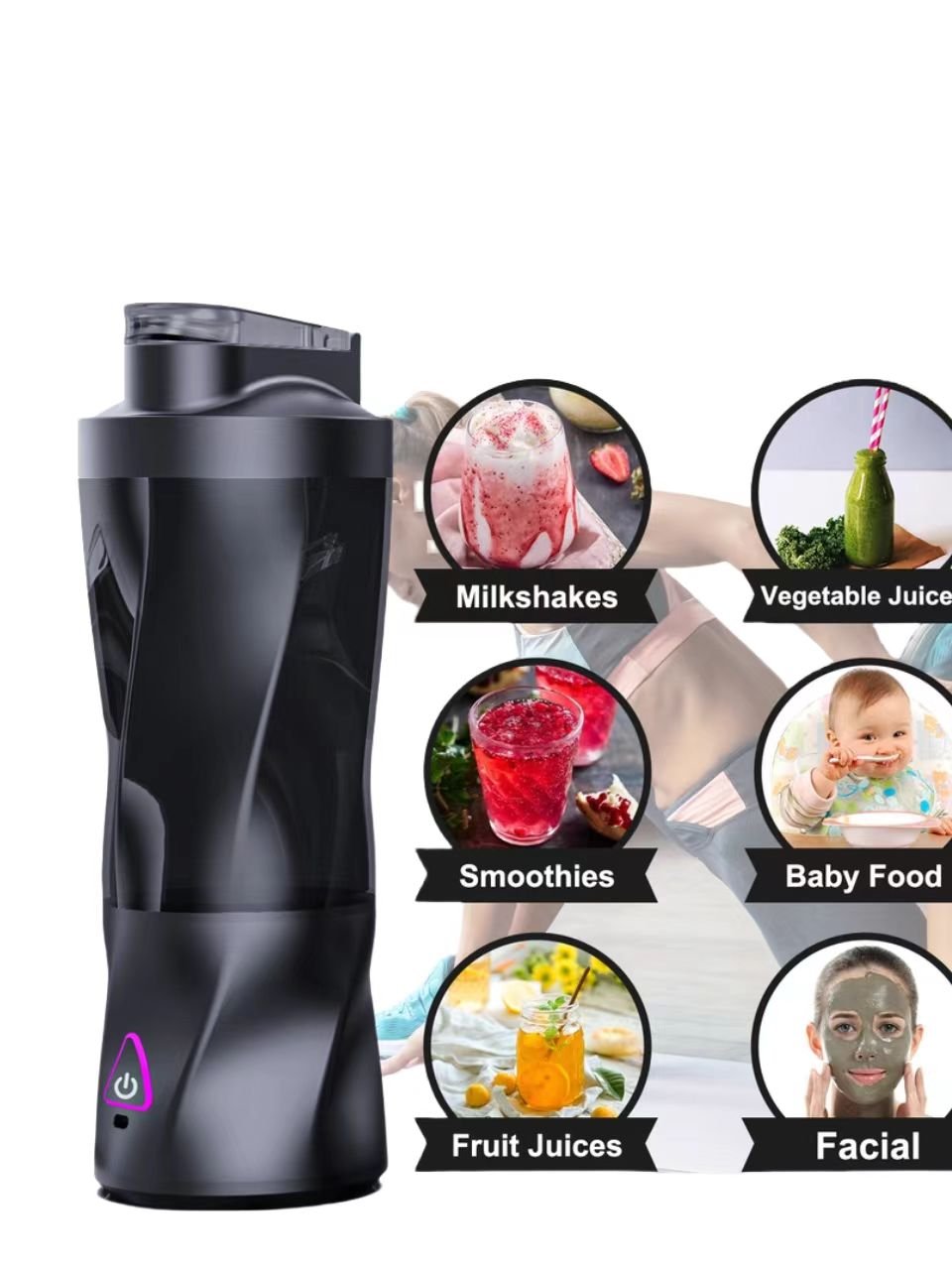 Rechargeable Juicer Blender Portable Blender Electric Smoothies Juicer Cup