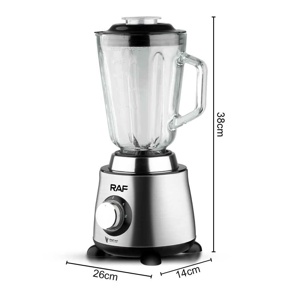 Hot Sale Kitchen Multifunctional 2 In 1 Blender and Juicer 1.5L Stainless Glass Jar for Blender
