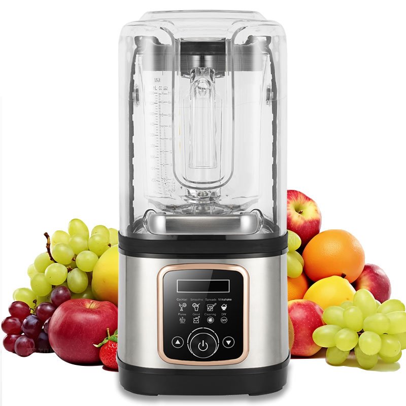 2L Commercial Heavy Duty 110V 220V Silence Commercial Sound Proof Blender Digital Strong Blender Professionnel Blender