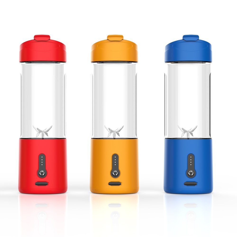 Ligkevan Electric Fruit Juice Maker 530ML Blender Summer Smoothie Blending Rechargeable Mini USB Mixer Personal Portable Blender