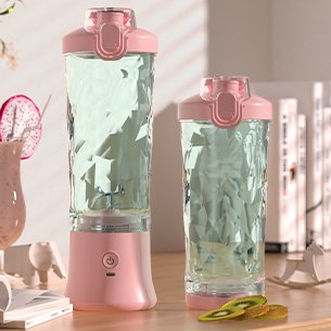 FACTORY PRICE custom bpa free usb rechargeable fruit 6 blades juice electric Portable drink mixer mini blender cup bottle juicer