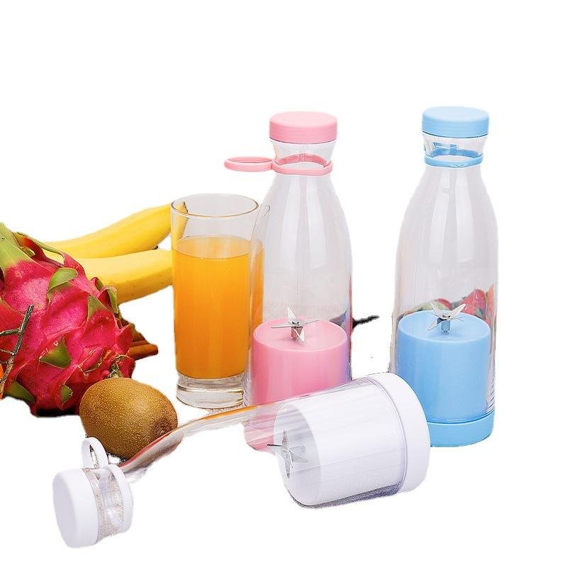 2024 Personal Electric Mini Ice Bottle Blender Home Usb 6 Blades Juicer Cup Machine Portable Fruit Juice Blenders Plastic