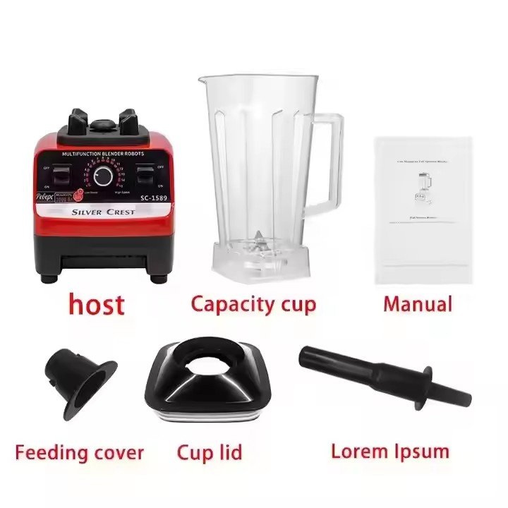 Factory Direct Sale Juicer Blender Mixer Baby Blender Food Silent Motor Blender with Vacuum 10 Electric Plastic Multifunctional