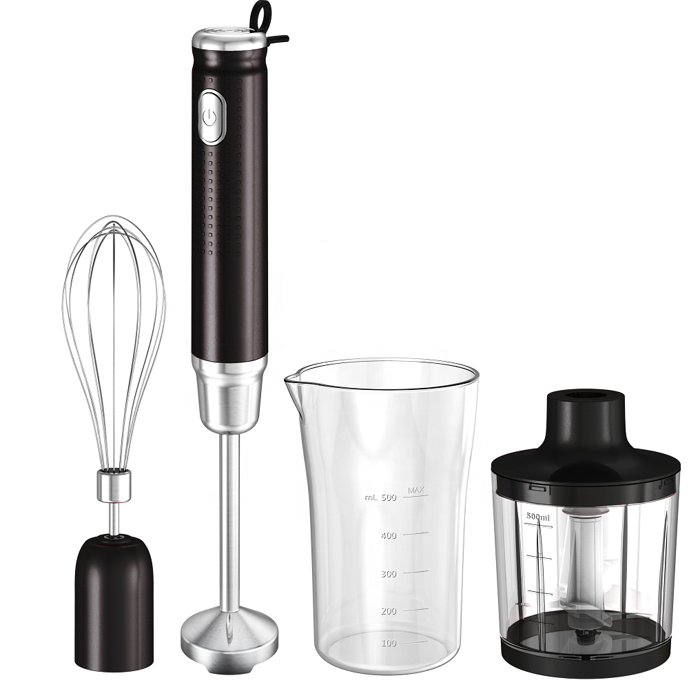 Multifunction Household Electric Immersion Hand Blender Food Chopper 350W Grinder Hand Mixer Plastic DC Motor Stainless Steel