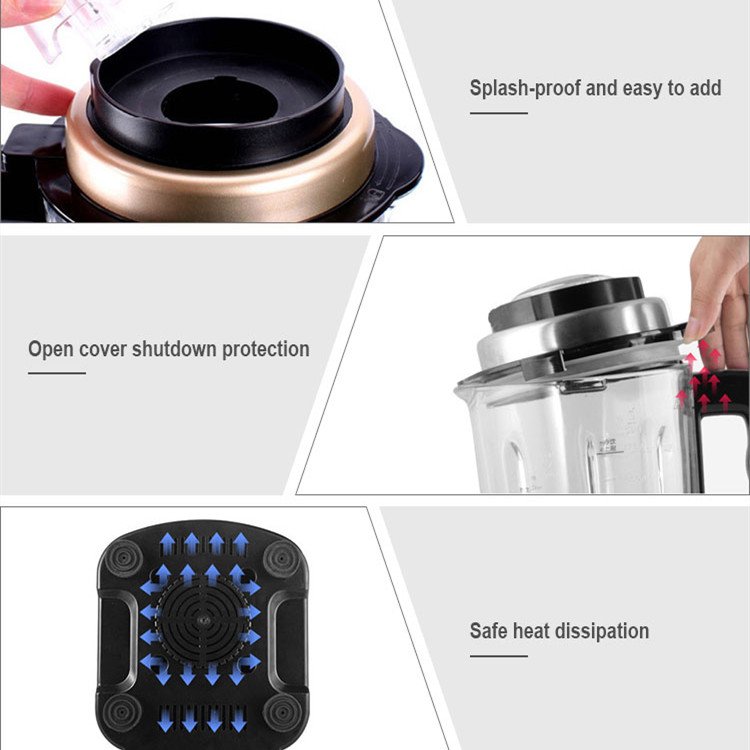 Wholesale heavy duty blander 2 in one blender ice crush high speed power food cooking kitchen juicer blender