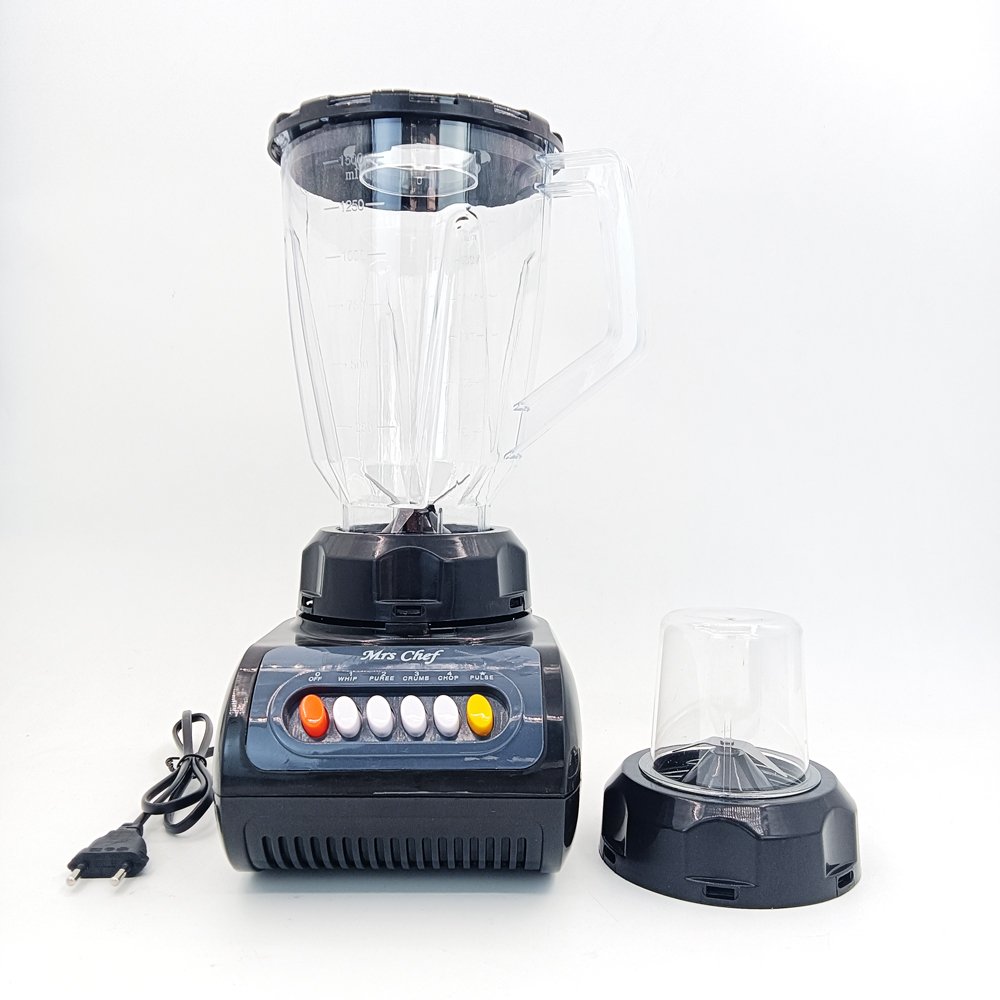 Mrs Chef 2in1 jug blender Juicer 4 speed Kitchen appliances 1.5L plastic multi-function mixer blender