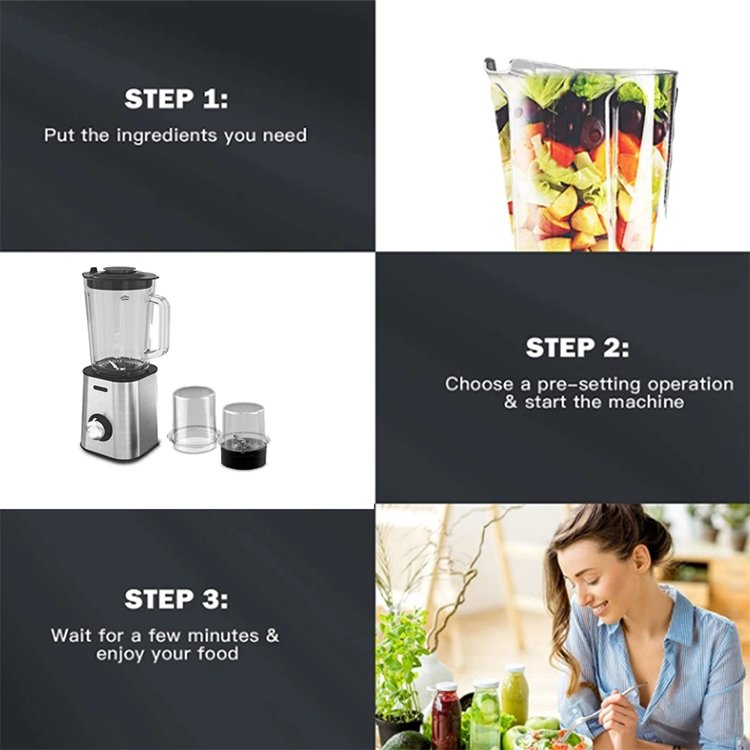 3 In 1 Cheapest Hand Mixer Blender Machine Home Set Sport Digital Chopper Mixer Grinder Blender Electric Blender Machine