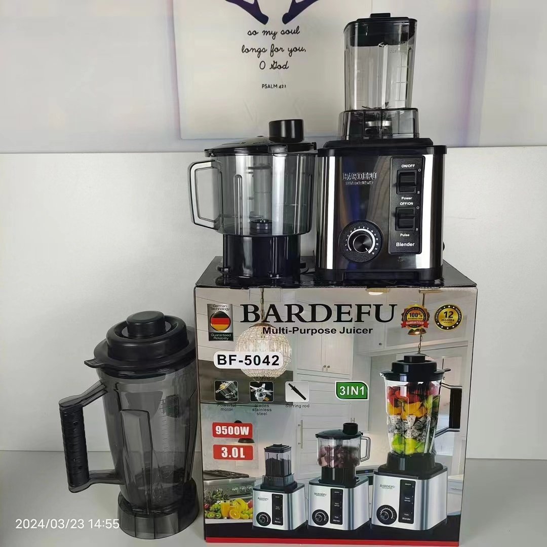 3 in 1 commercial blender 3L 9500W high power heavy duty blender mixer food processor blender machine