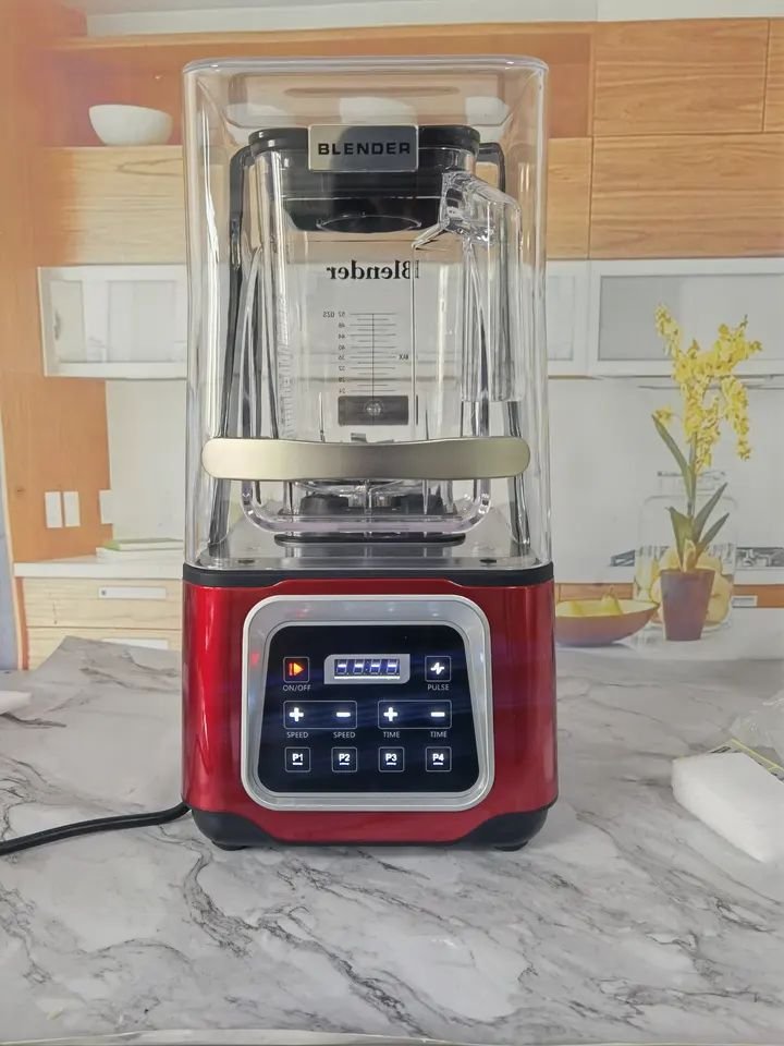 Professional Commercial Blender With Shield Quiet Sound Enclosure 1800W Industries Strong and Quiet Professional-Grade Power