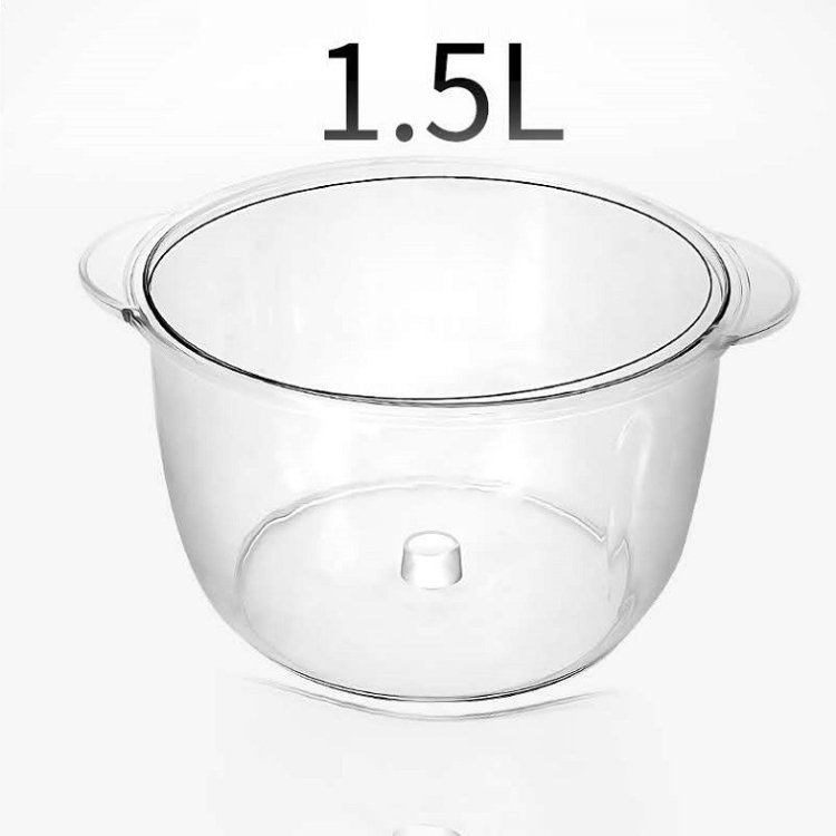 New 1.5L Arrival Press Type Manual Vegetable Mixer Hand Blender Stick Plastic Simple OEM Plastic Kitchen Machine CN;ZHE