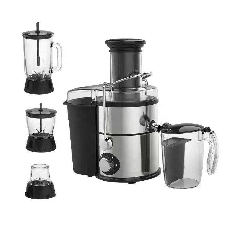 Multifunction Commercial 4 in 1 Big Mouth Carrot Vegetable Juicer Blender Fruit Juicer Extractor Food Mixer
