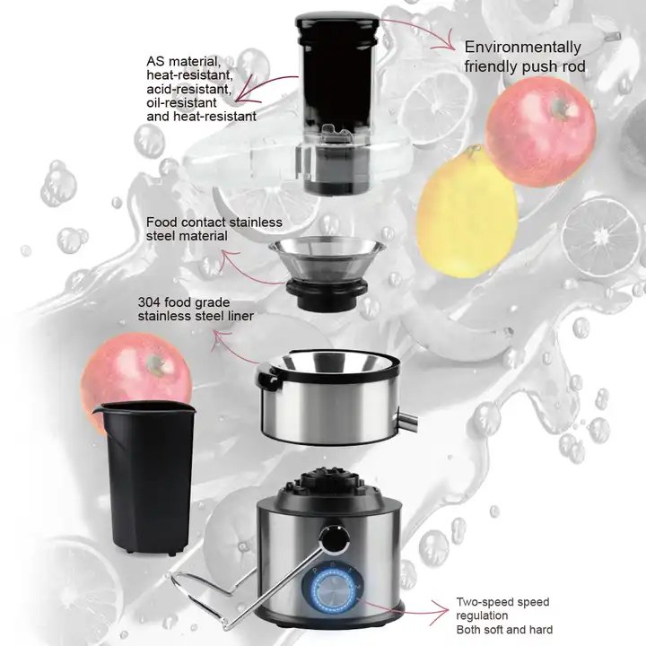 Multifunction Commercial 4 in 1 Big Mouth Carrot Vegetable Juicer Blender Fruit Juicer Extractor Food Mixer