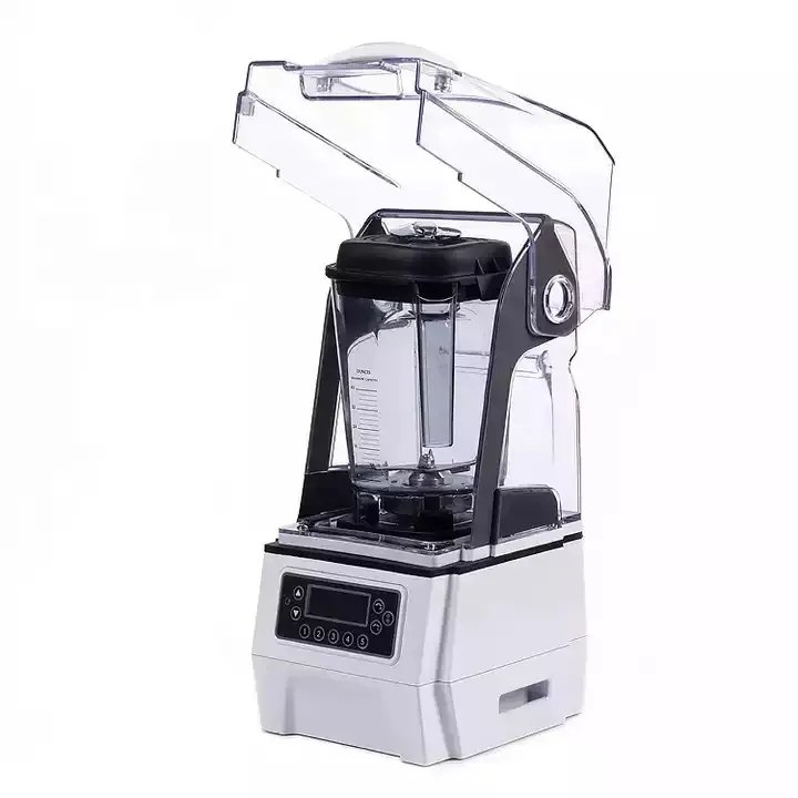 Stainless Steel 420 Blade 1500W 1.5L Plastic Heavy Duty Industrial Commercial Blender With Sound Cover