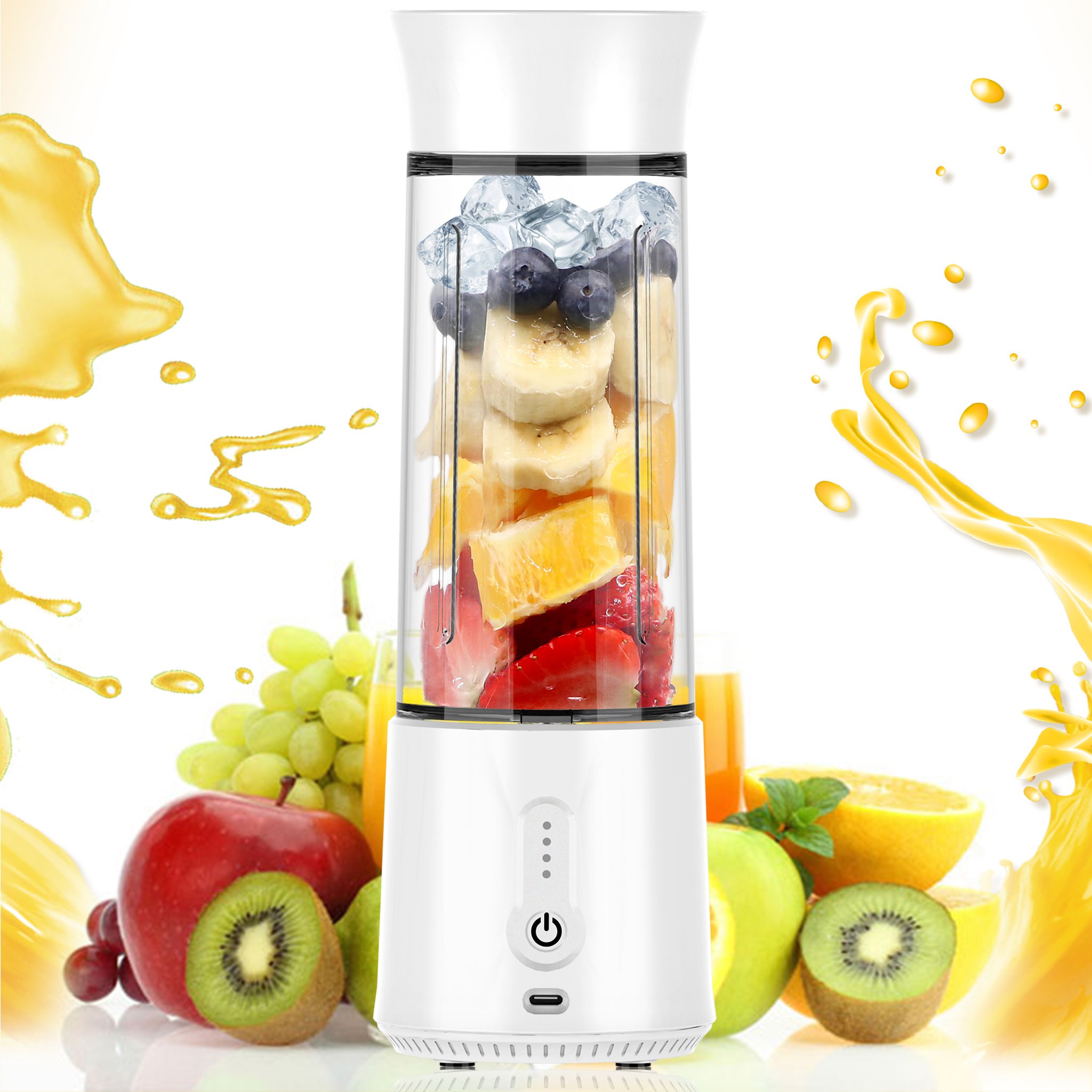 Factory wholesale 500ml large capacity portable juicer fresh fruit blender waterproof smoothie blender juicer cup
