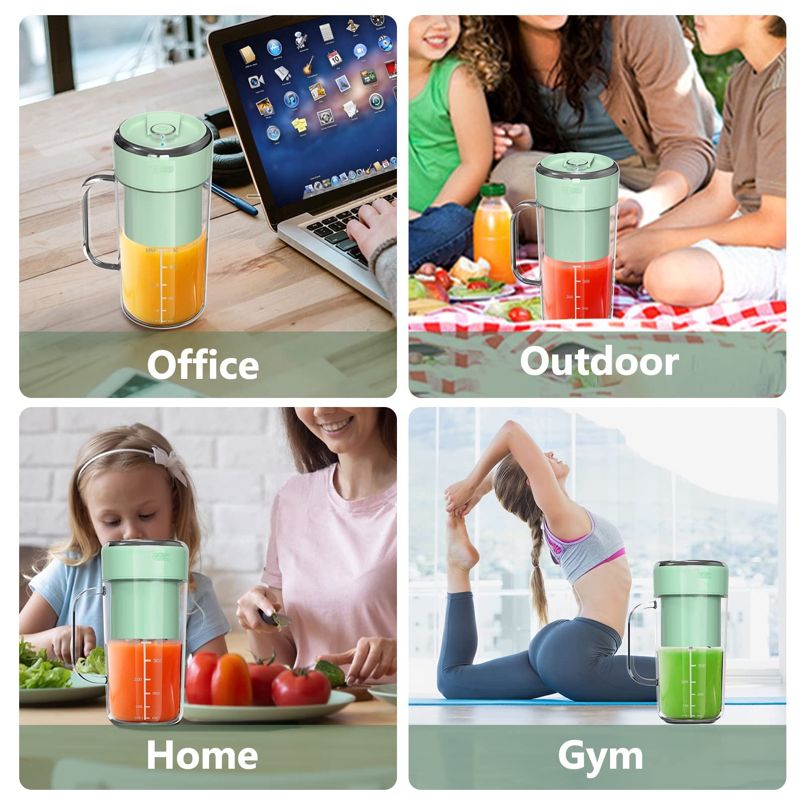 Rechargeable USB Juicer Cup Mini Juicer Blender With Straw Portable Blender