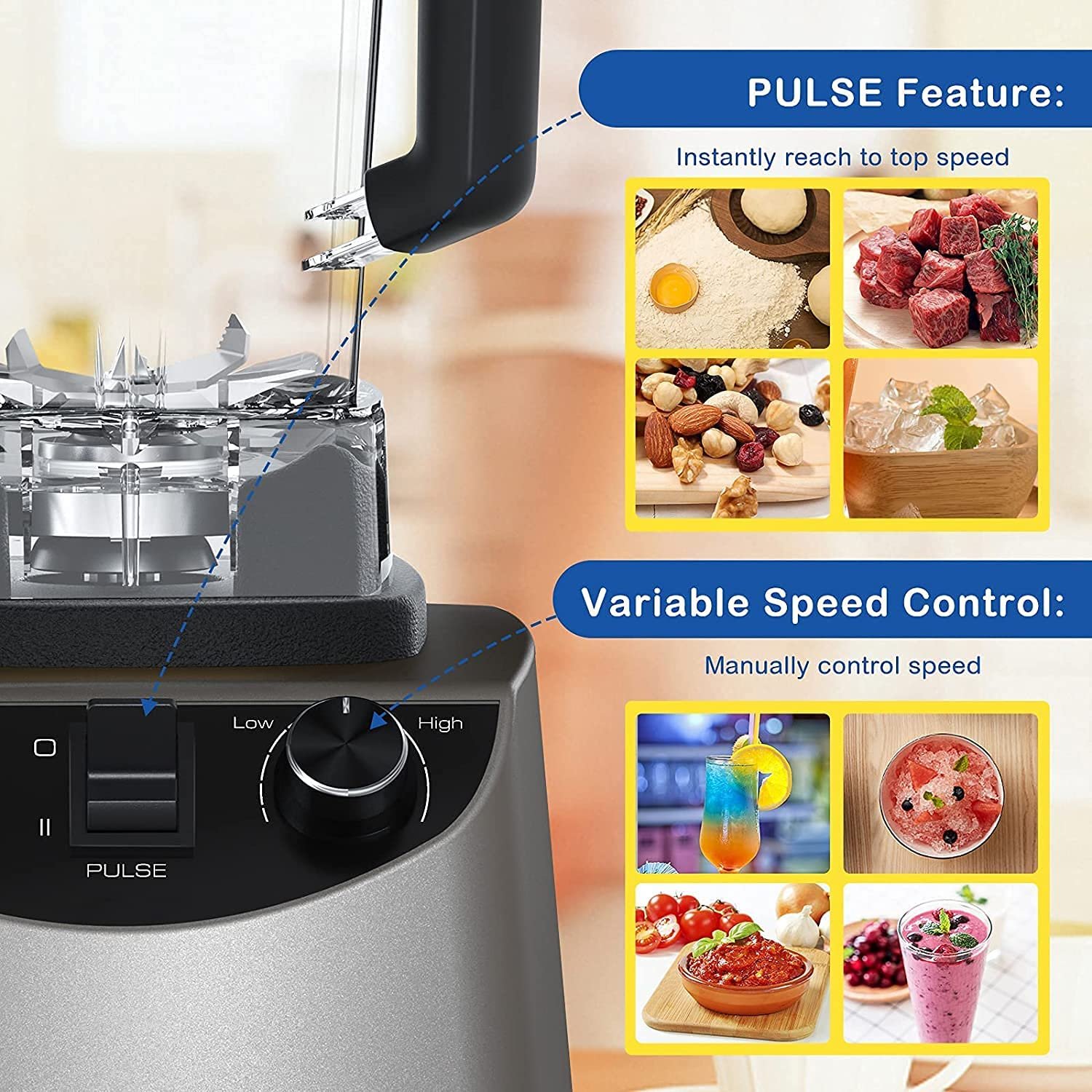 1.8L Multifunctional Juicer food fruit juicer mixer electric smoothie table blender