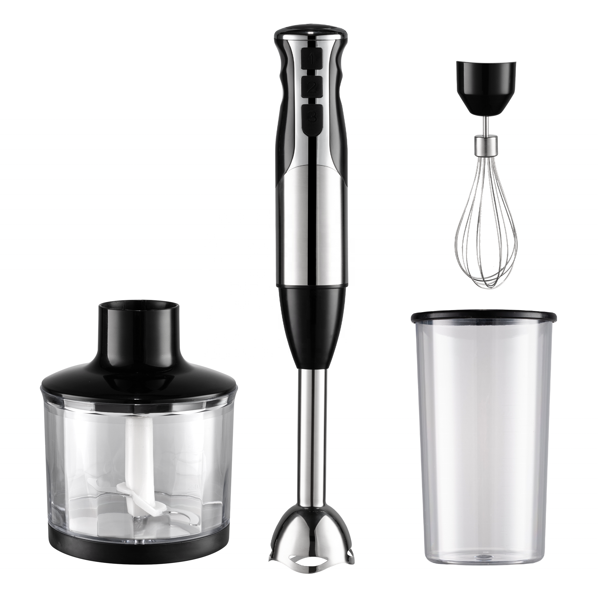 Powerful Hand Blender Household S/S Multifunctional Electric Immersion Hand Blender Variable Speed Stick Blender OEM
