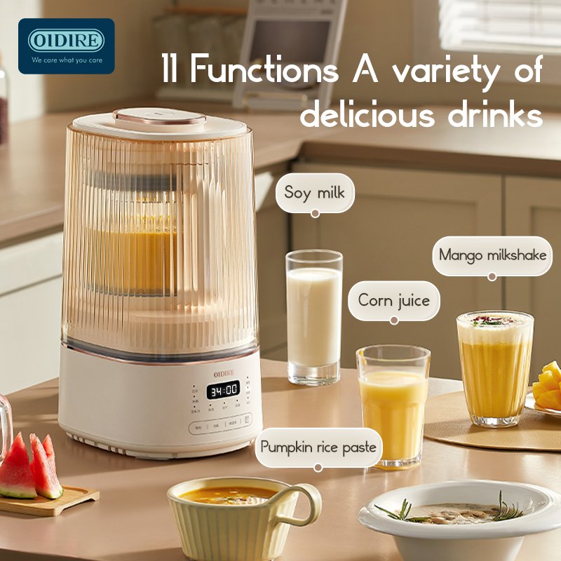 OIDIRE 600W 1200ML 12H Reservation Sound Insulation Cabin Mixeur Blenders Fruit Blender Blenders