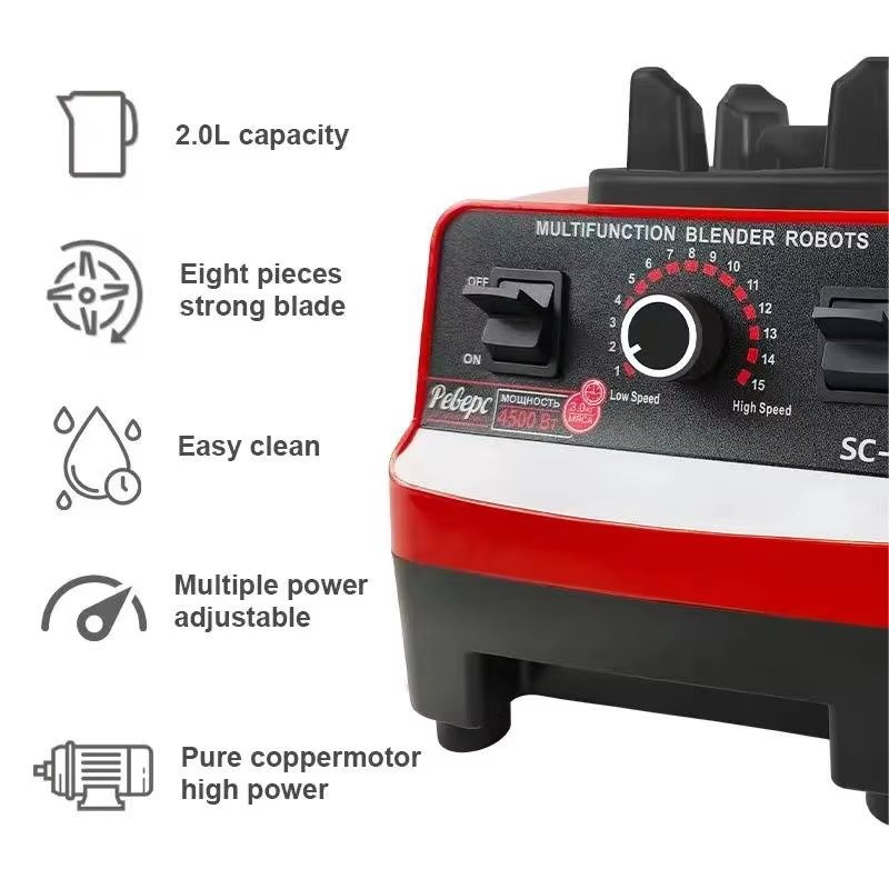 Hot Selling 6 Blade Portable Fruit Juicer Blender Extractor Machine Fruit Ice Cream Mixer Multi-function Food Processor