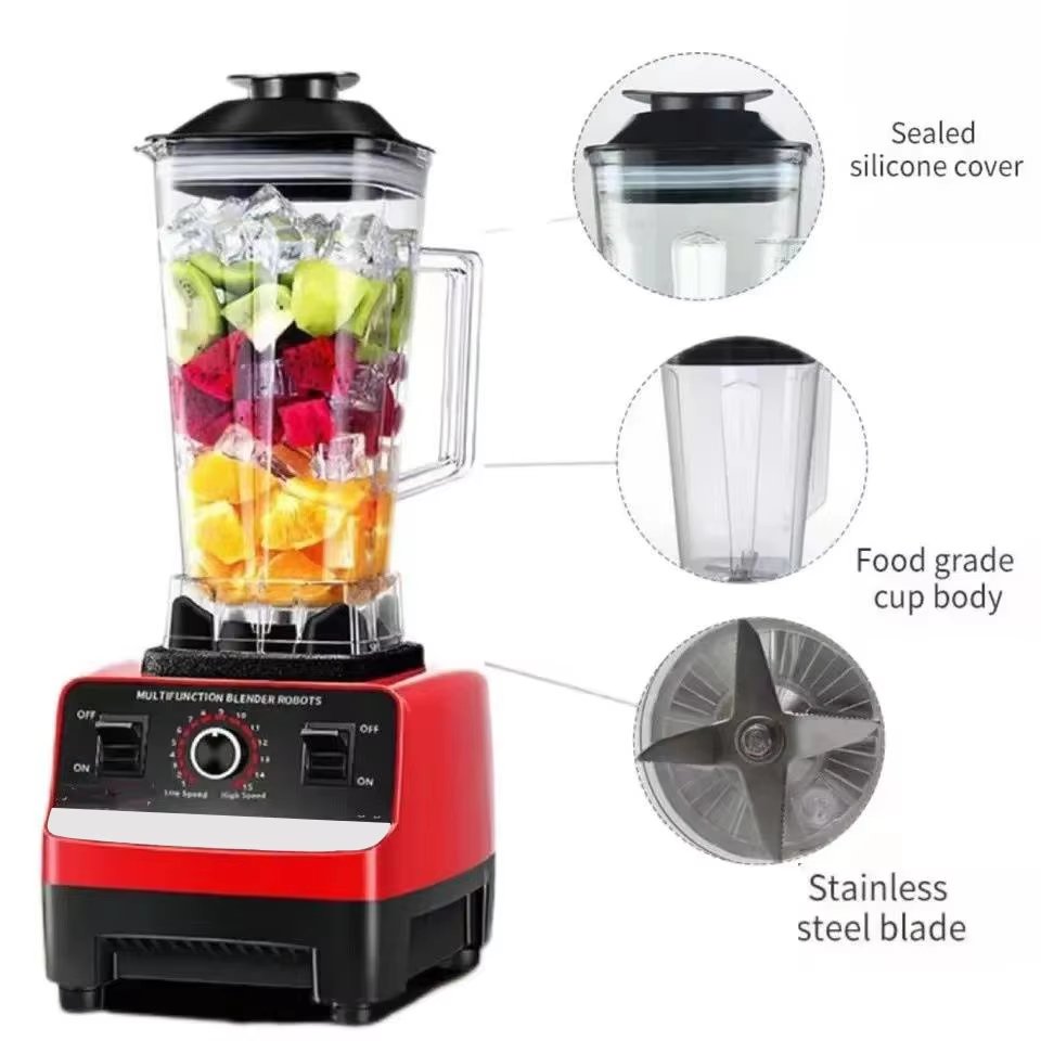 Hot Selling 6 Blade Portable Fruit Juicer Blender Extractor Machine Fruit Ice Cream Mixer Multi-function Food Processor