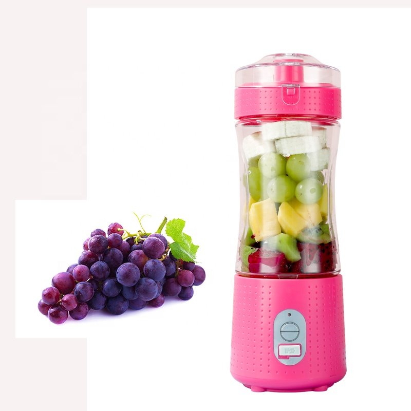 6 Blade rechargeable portable juicer blender 380ml juicer cup smoothie maker