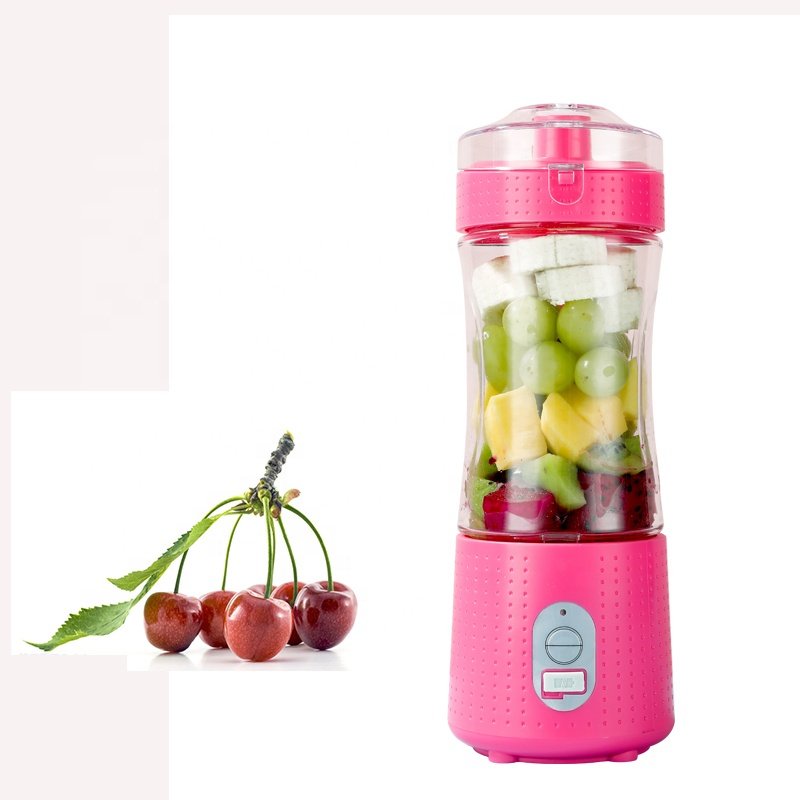 6 Blade rechargeable portable juicer blender 380ml juicer cup smoothie maker
