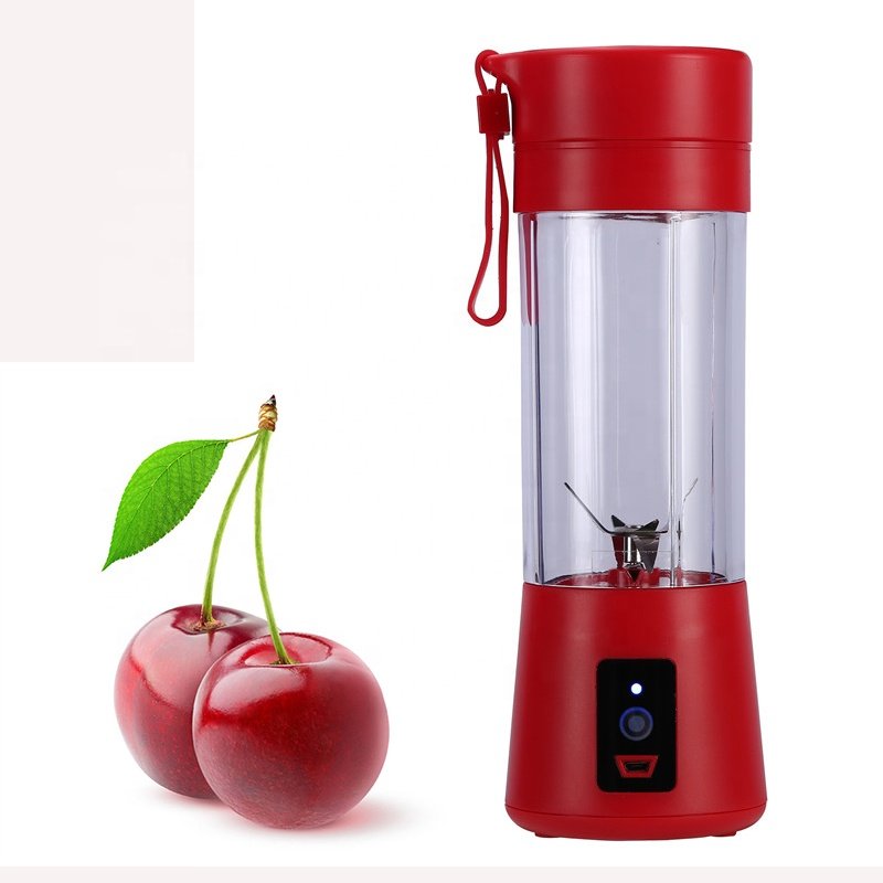 smoothie portable blender juicer mini 380mL with 6 Blade 304 Stainless Steel licuadora portatil automatic juicer