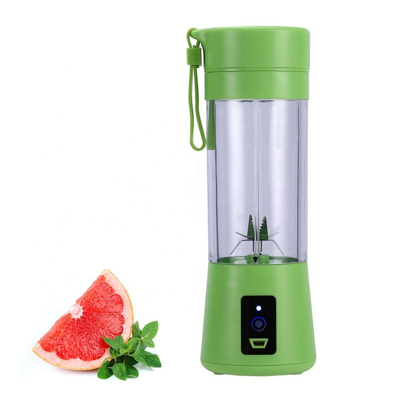 smoothie portable blender juicer mini 380mL with 6 Blade 304 Stainless Steel licuadora portatil automatic juicer
