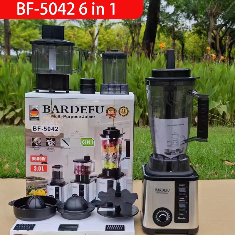 multifunctional 6 in 1 3L blender juicer food processor blender 3 in 1 smoothie blender machine heavy duty commercial 8000w