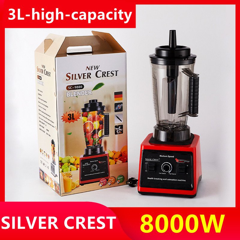 OEM/ODM Twin Cups silver crest 2 in 1 8000W Big Powerful Smoothies Maker Large Commercial Blender