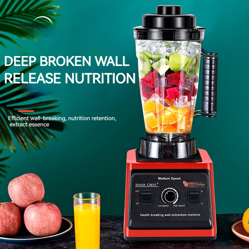 OEM/ODM Twin Cups silver crest 2 in 1 8000W Big Powerful Smoothies Maker Large Commercial Blender