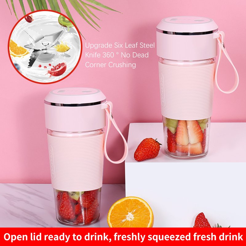 Hot Usb Recharge Mini Orange Citrus Fruit Electric Juice Extractor Machine Bottle Fresh Smoothie Portable Blenders Juicers
