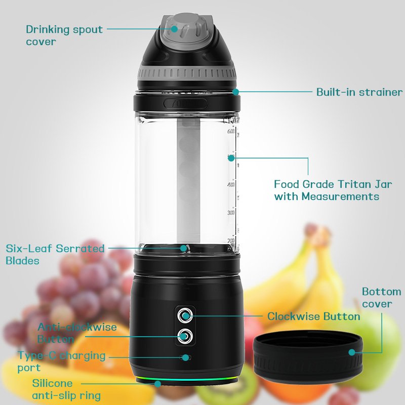 2024 Factory Supply New 700ml portable rechargeable drink smoothie blender