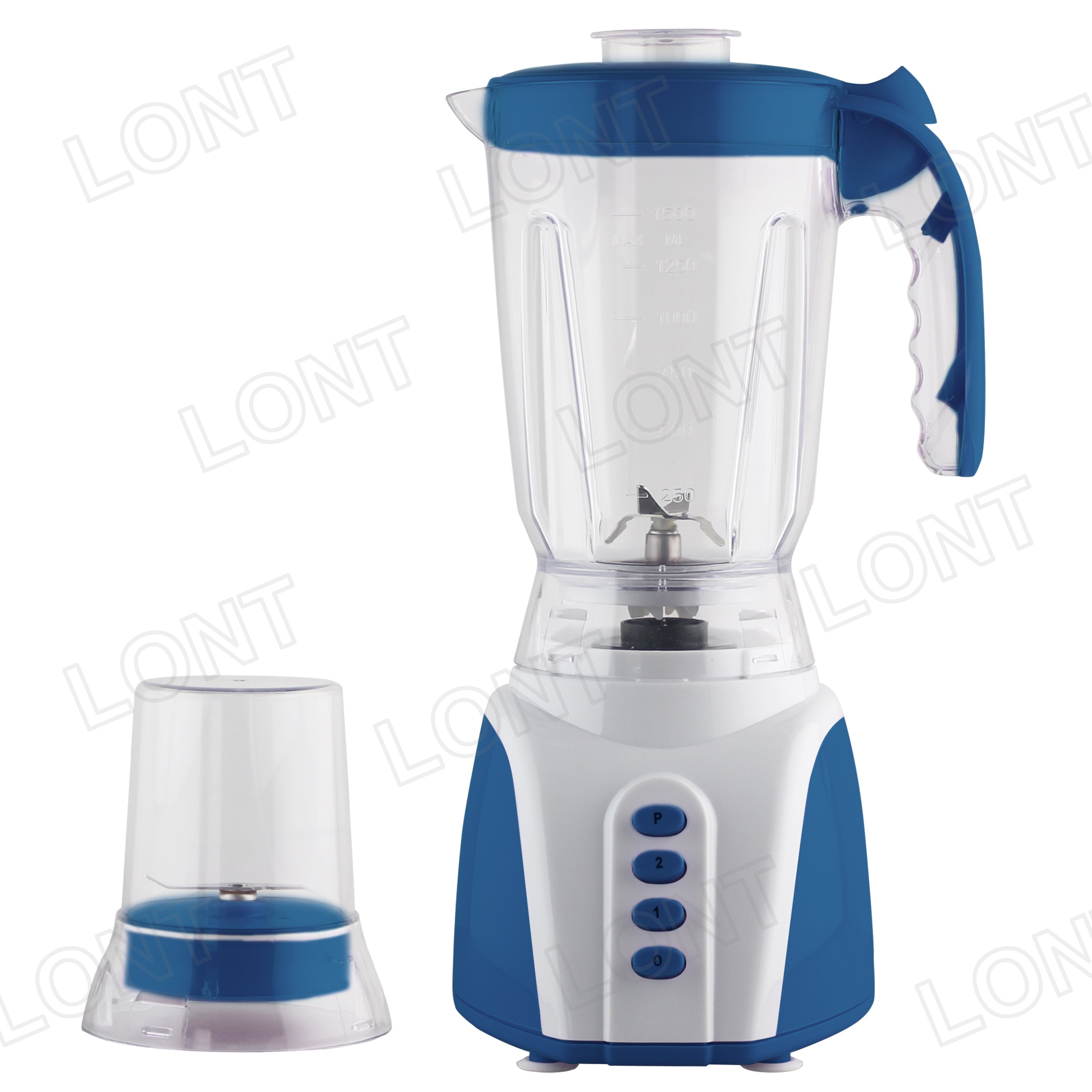Blue 2 in 1 1.5L PC Electric Multi-purpose Food Blender