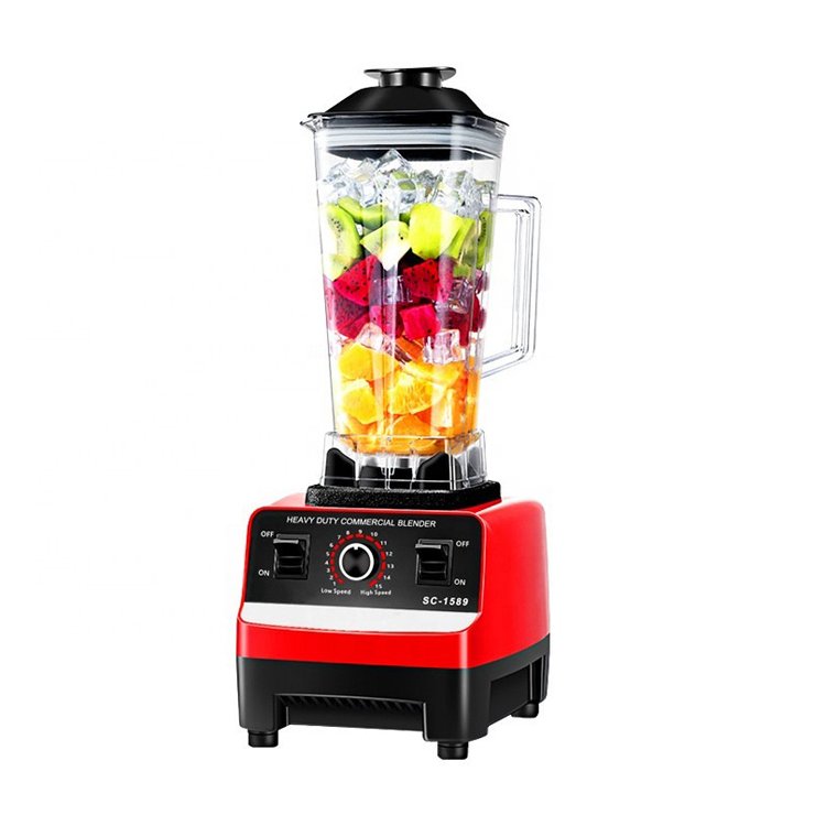 professional blender with tamper tool, high power output, and variable speed control for precise blending