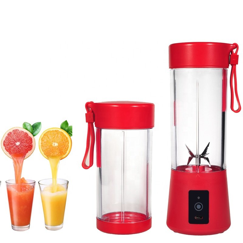 First Piece Special Price 400ML+380ML 6 blades usb juice makers Ice crush portable blender Fruit Orange Juicer Cup