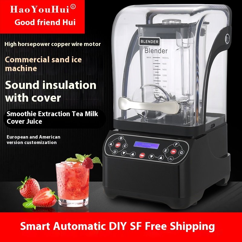 High Quality Multifunctional 2200W Black Kitchen Utensils Heavy Duty Commercial Smoothie Fruit Blender