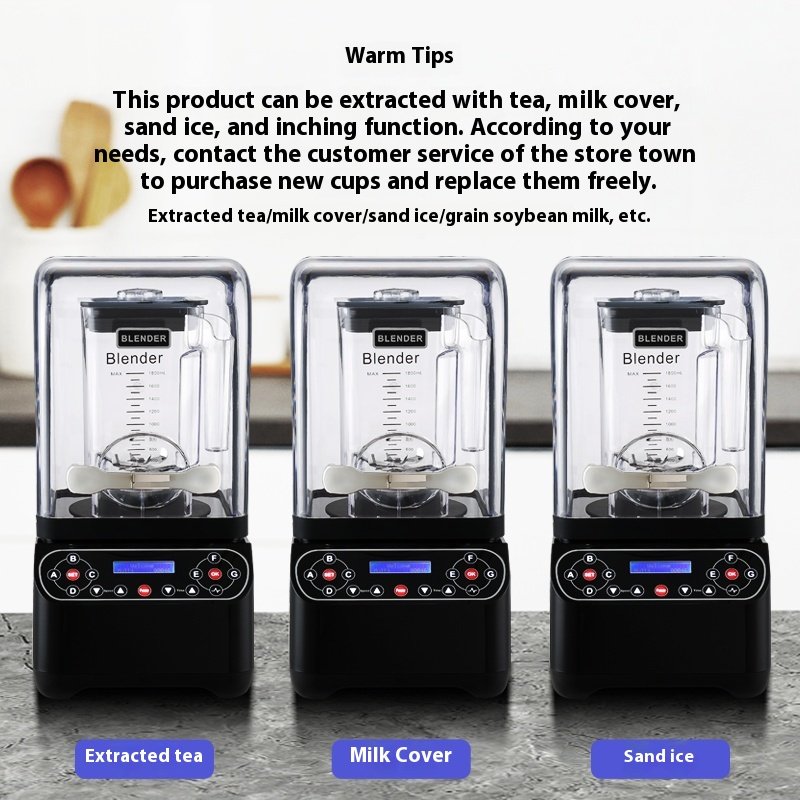 High Quality Multifunctional 2200W Black Kitchen Utensils Heavy Duty Commercial Smoothie Fruit Blender