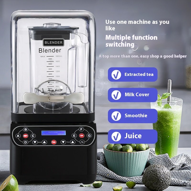 High Quality Multifunctional 2200W Black Kitchen Utensils Heavy Duty Commercial Smoothie Fruit Blender