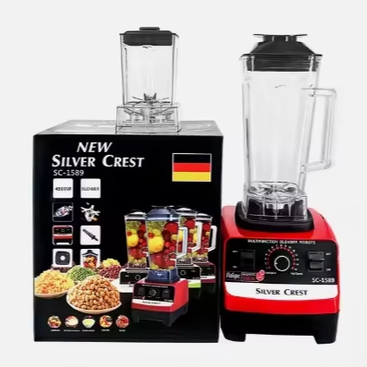 4500W 2L Heavy Duty Blender, Commercial with Mixer Grinder, Large Capacity, Portable for Ice Smoothie