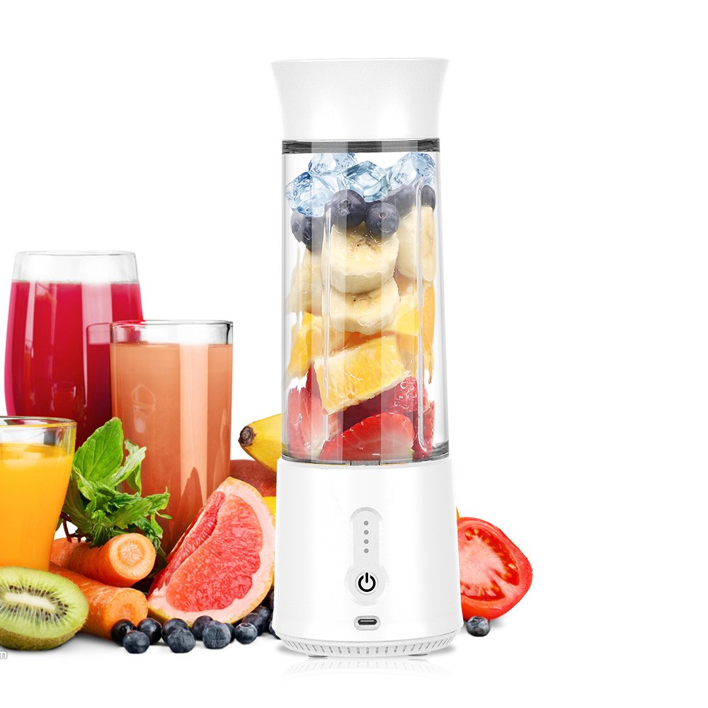 Portable Blender Juice Cup 500ML USB Rechargeable Stainless Steel Juicer USB Charging
