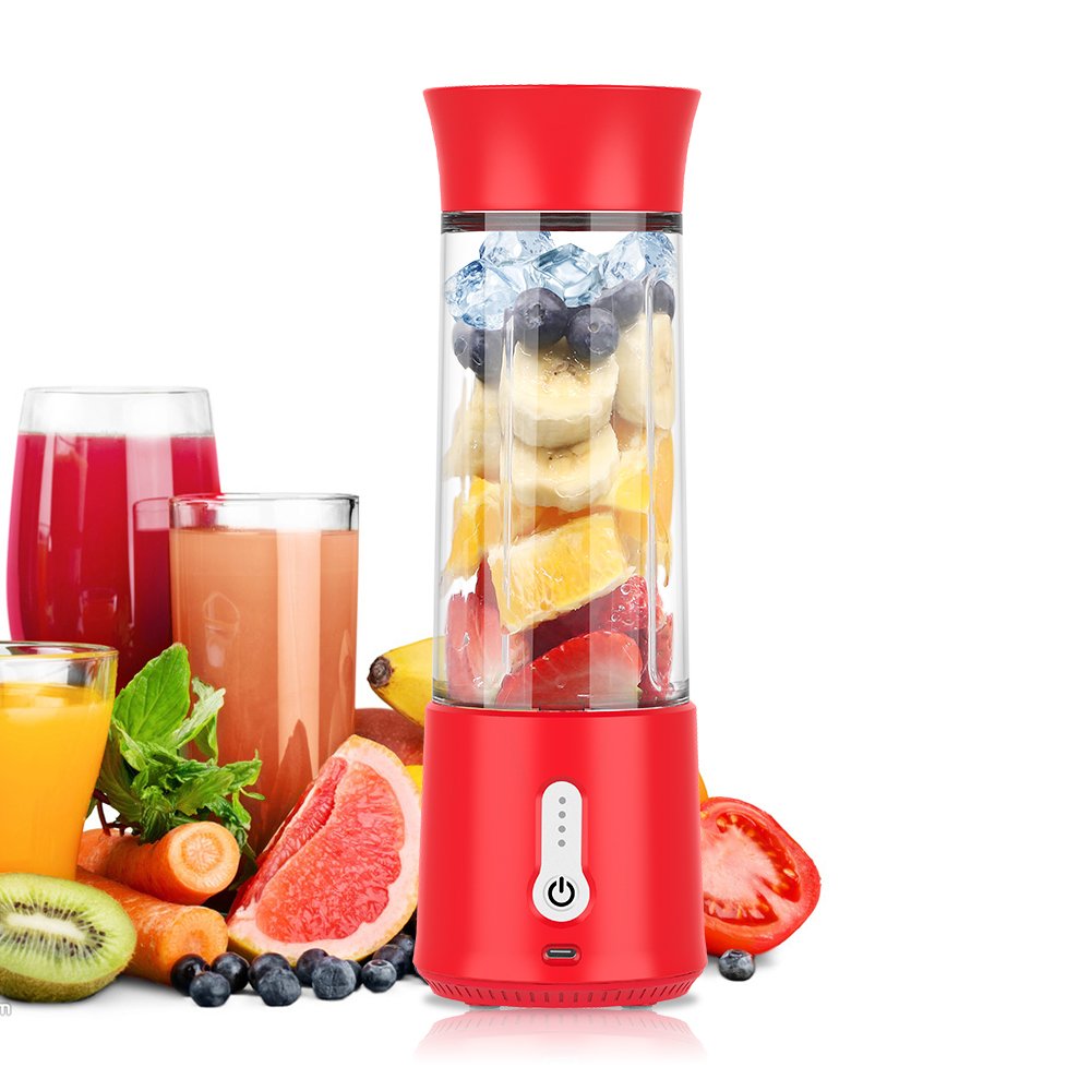 Portable Blender Juice Cup 500ML USB Rechargeable Stainless Steel Juicer USB Charging