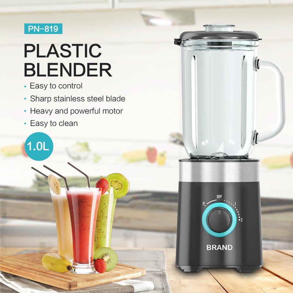 3 In 1 Portable 1L Juicer 1.0 Litre Glass Jug Mixer Grinder Mixer/Blender 1000Ml Ice Blender